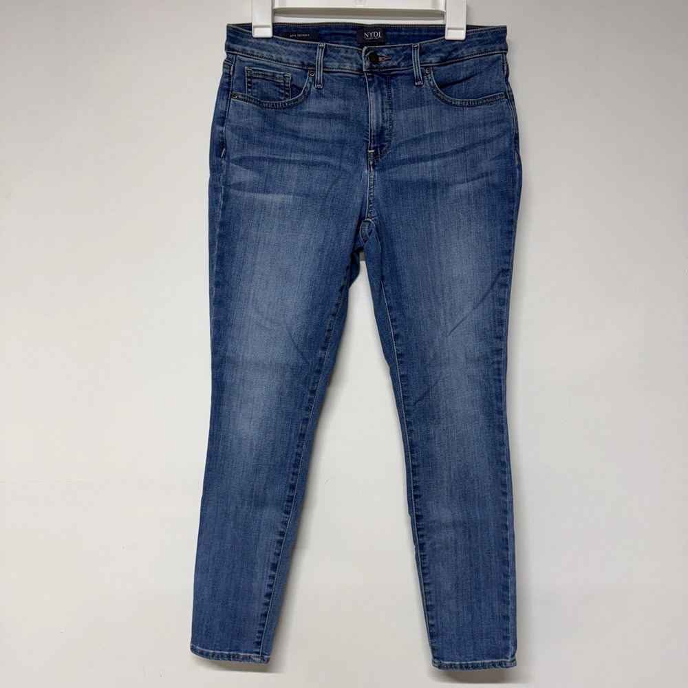 NYDJ  Jeans Size 8 Ami Skinny Denim Medium Wash  Casual Blue Stretch